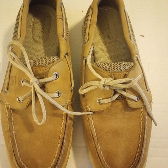 Sperry leather rubber bottom lace up loafers - Picture 2 of 9